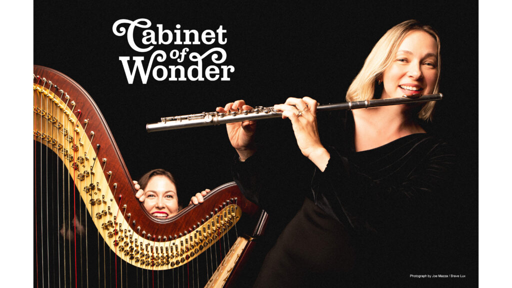 cw poster flute & harp (17x11) select size
